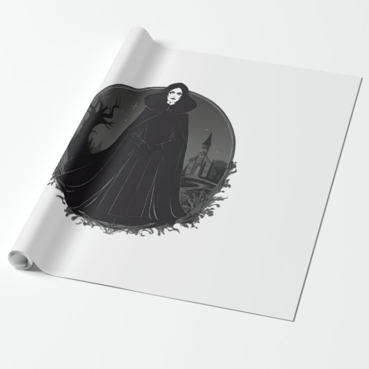 Gothic Salem Witch bij middernacht Cadeaupapier (Uitgerold)