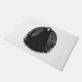 Gothic Salem Witch bij middernacht Deurmat (Schuin)