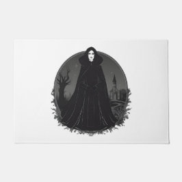 Gothic Salem Witch bij middernacht Deurmat