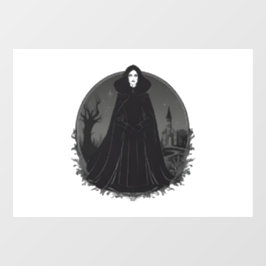 Gothic Salem Witch bij middernacht Raamsticker