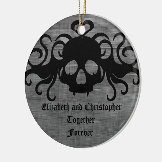 Gothic samen voor altijd keramisch ornament (Links)