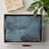 Gothic Santa Middernacht Rit met Slede Tissuepapier (Geschenk)