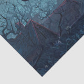 Gothic Santa Middernacht Rit met Slede Tissuepapier (Detail)