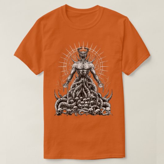 Gothic Satanic Lucifer T-shirt (Design voorkant)