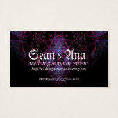 Gothic Save the Date Announounding Kaarten Visitekaartje (Achterkant)