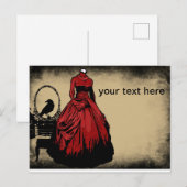 Gothic Save the Date Briefkaart (Voorkant / Achterkant)