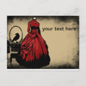 Gothic Save the Date Briefkaart (Voorkant)