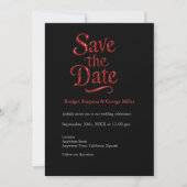 Gothic Save the Date - Till Death Do Us Part beroe Kaart (Voorkant)