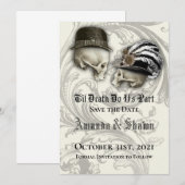 Gothic Save the Date Wedding (Voorkant / Achterkant)