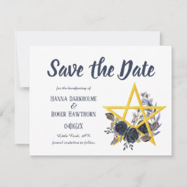 Gothic Save the Date | Wiccan Floral Handfasting