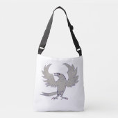 Gothic Scary Crow Crossbody Tas (Voorkant)