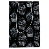 Gothic Schattige Haunted Cupcakes met harten Medium Cadeauzakje (Voorkant)