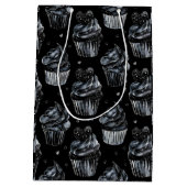 Gothic Schattige Haunted Cupcakes met harten Medium Cadeauzakje (Achterkant)