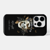 Gothic Schedel Afstuderen iPhone Hoesje (Achterkant horizontaal)