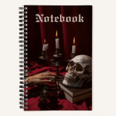 Gothic schedel altaar spooky horror halloween notitieboek (Voorkant)