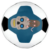 Gothic Schedel en Rat Halloween Voetbal (Gedraaid)