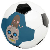 Gothic Schedel en Rat Halloween Voetbal (Drie kwart)
