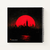 Gothic Schedel Journal — Aangepaste naam & titel Notitieboek (Achterkant)