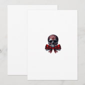 gothic schedel kaart (Voorkant / Achterkant)