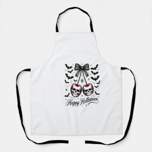 Gothic Schedel Kers Halloween Schort
