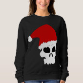 gothic schedel kerst vrouwen sweatshirt (Voorkant)