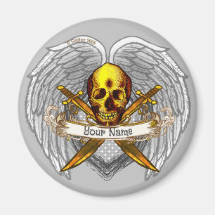 Gothic schedel Pirate Magnet