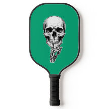 Gothic Schedel Skelet Hand Zwart en Wit.