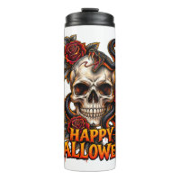 Gothic Schedel Slang Halloween Mok – Spookachtige
