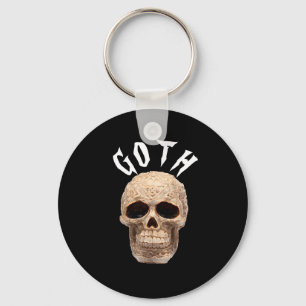 Gothic schedel sleutelhanger