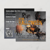 Gothic Schedel Spiegel Halloween Kaart (Voorkant / Achterkant)
