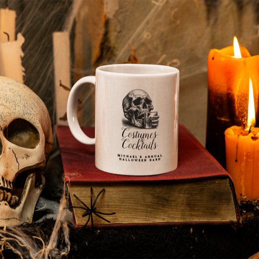 Gothic Schedel Whiskey Vintage Halloween Feest Mok