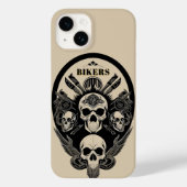 Gothic Schedelontwerp Case-Mate iPhone Case (Achterkant)