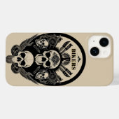 Gothic Schedelontwerp Case-Mate iPhone Case (Achterkant (horizontaal))