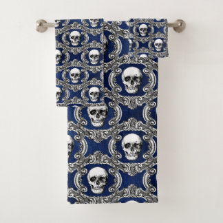 Gothic Schedelpatroon Badhanddoek Bad Handdoek