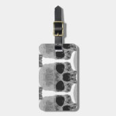 gothic schedels bagagelabel (Voorkant verticaal)