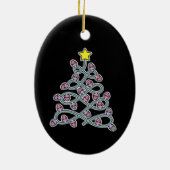 Gothic Schedels Kerstboom Ornament (Achterkant)