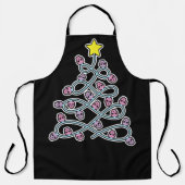 Gothic Schedels Kerstboom Schort #2 (Voorkant)