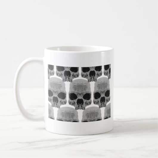 gothic schedels koffiemok (Links)