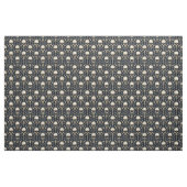 Gothic Schedels met Blauwe Bloemen Stof (Fat Quarter)