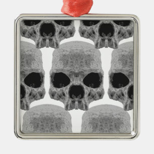 gothic schedels metalen ornament