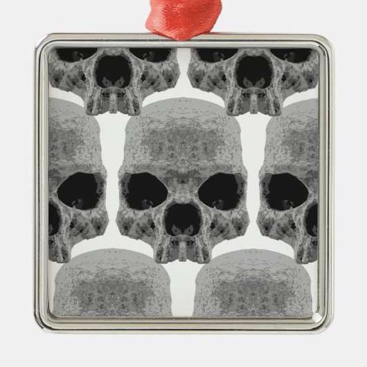 gothic schedels metalen ornament (Voorkant)