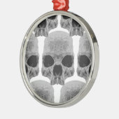 gothic schedels metalen ornament (Links)