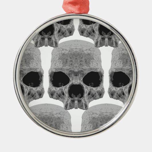 gothic schedels metalen ornament (Voorkant)