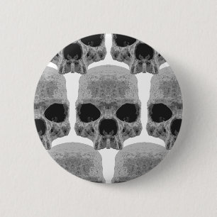 gothic schedels ronde button 5,7 cm