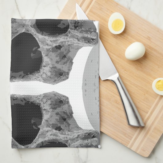 gothic schedels theedoek (Quarter Fold)