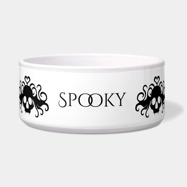  Gothic schedels Voerbakje (Voorkant)