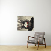 Gothic School Girl Hanging Tapestry Wandkleed (In Situ (horizontaal))