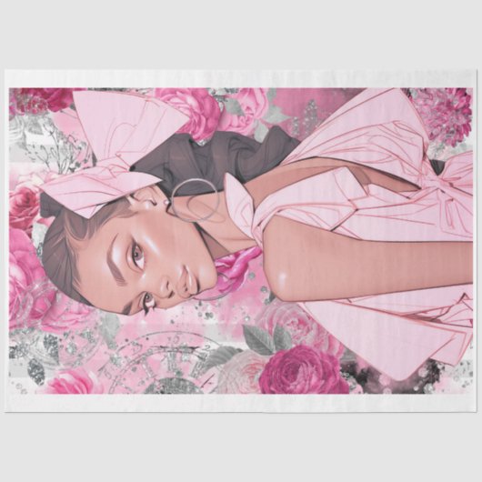 Gothic Shabby Glam Een Decoupage Papier (Voorkant)