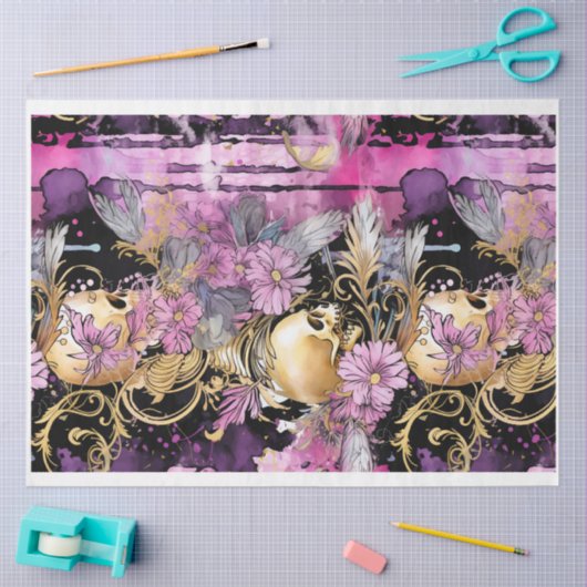 Gothic Shabby Glam H Decoupage Papier (Craft)