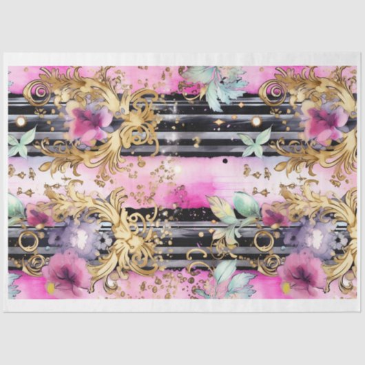 Gothic Shabby Glam M Decoupage Papier (Voorkant)